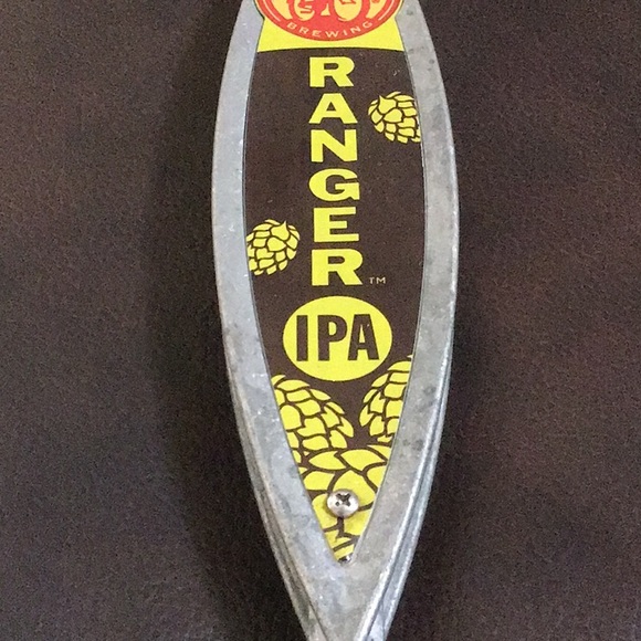 🍻 New Belgium Brewing Co. RANGER IPA Ale Beers Tap Handle Galvanized Steel, 11” - Picture 5 of 6